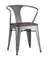 Стул TOLIX ARM WOOD с подлокотниками серебристый