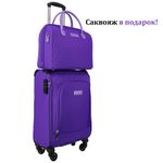 Комплект чемодан 454 + саквояж 236 в подарок