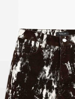 Massimo Dutti Джинсы прямого кроя с прямыми штанинами, кротово-коричневый