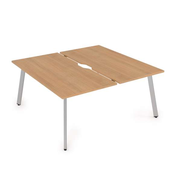 10БДВ.269 Стол системы БЕНЧ, сдвоенный, на 2 рабочих места (1400*1235*750)