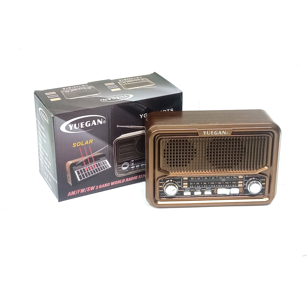 Радиоприемник с MP3 плеером +Solar panel +BT Yuegan YG7060BTS