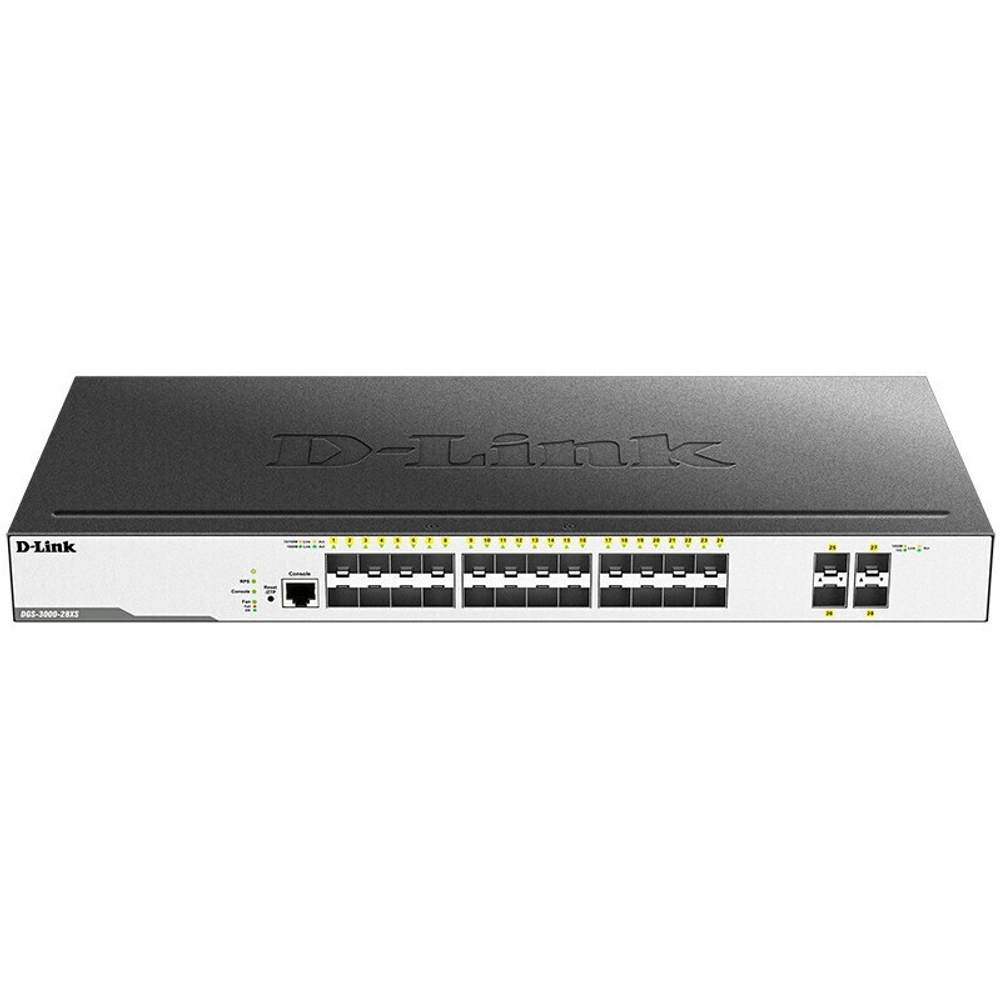 Коммутатор (свитч) D-Link DGS-3000-28XS