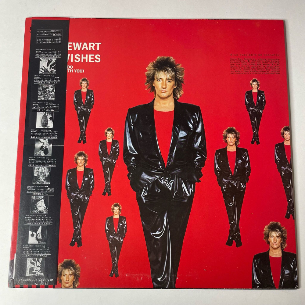 Винтажная виниловая пластинка LP Rod Stewart Body Wishes (Japan 1983) (Obi) Sweet Surrender