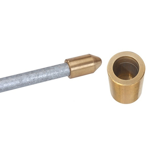 Наконечник для муфтового вертикального горячеоцинкованного заземлителя D16 мм латунь DKC NE1402