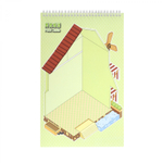 Румбокс, наклейки для творчества - антистресс блокнот, 240*185 мм, "Capybara party", 3D стикеры, 6 комнат, в комплекте пинцет, пакет с европодвесом