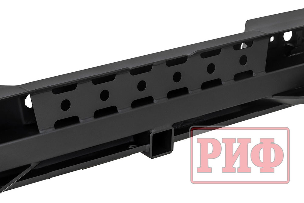 Бампер силовой задний JAC T6, SOLLERS ST6 с квадратом под фаркоп и фонарями РИФ