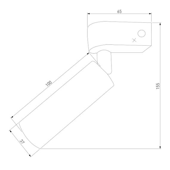 Светодиодный спот Eurosvet Pitch 20143/1 LED черный жемчуг