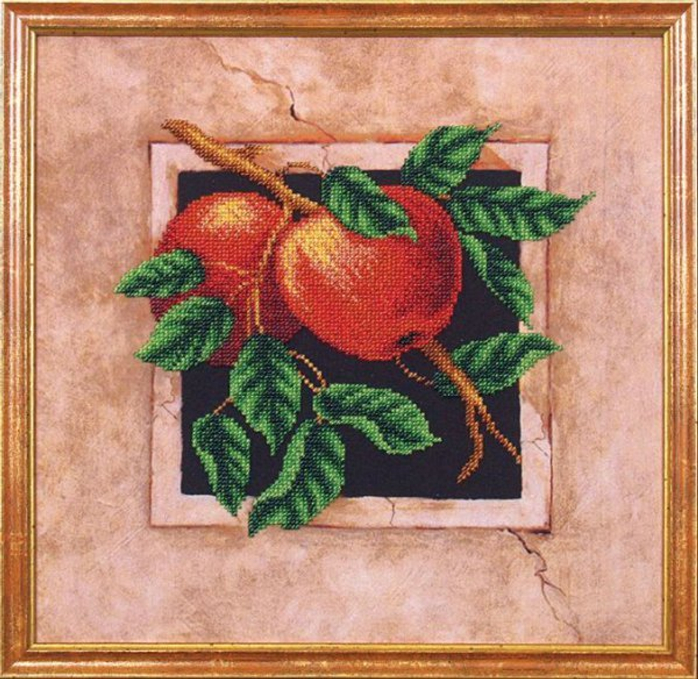 ехника: 	 Вышивка бисером ¶ Основа: 	 Канва с рисунком (фоном) ¶ Размер: 	 Средний (до 45 см) ¶ Мате