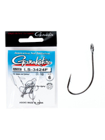 Крючки Gamakatsu LS-3424F NEW LABEL HOOKS BLACK размер 08 (упк.8шт.)