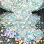 Хлопья белый хамелеон MixSomi-18 для дизайна ногтей, маникюра, бодиарта, макияжа...