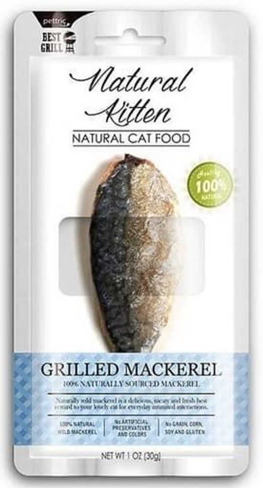 Корм влажный Natural Kitty 30г  Steamed Mackerel - Скумбрия на пару