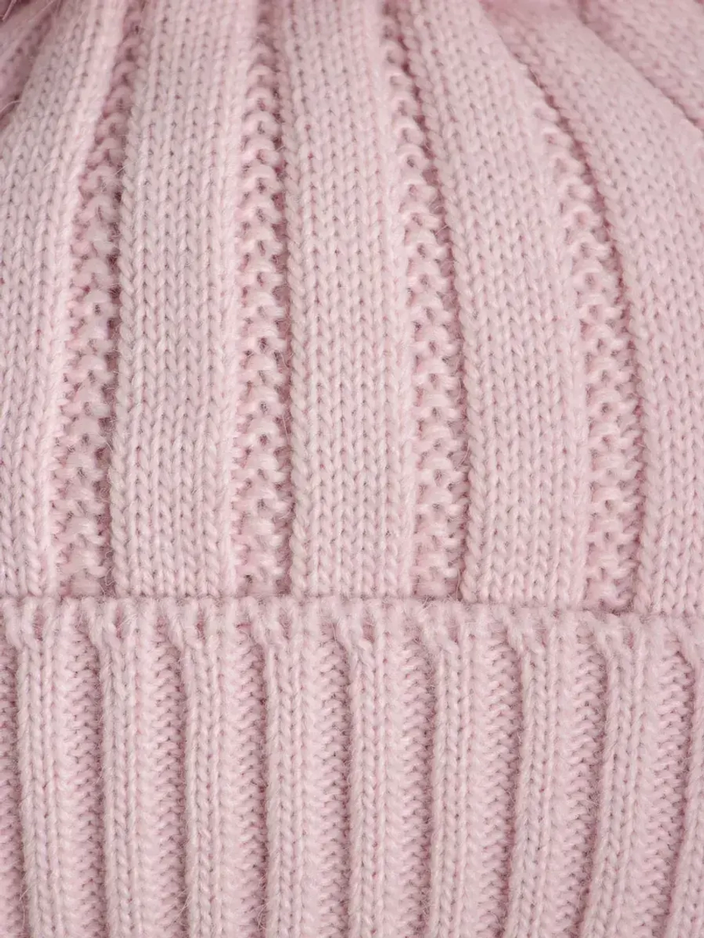 Шапка зимняя вязаная с помпоном детская