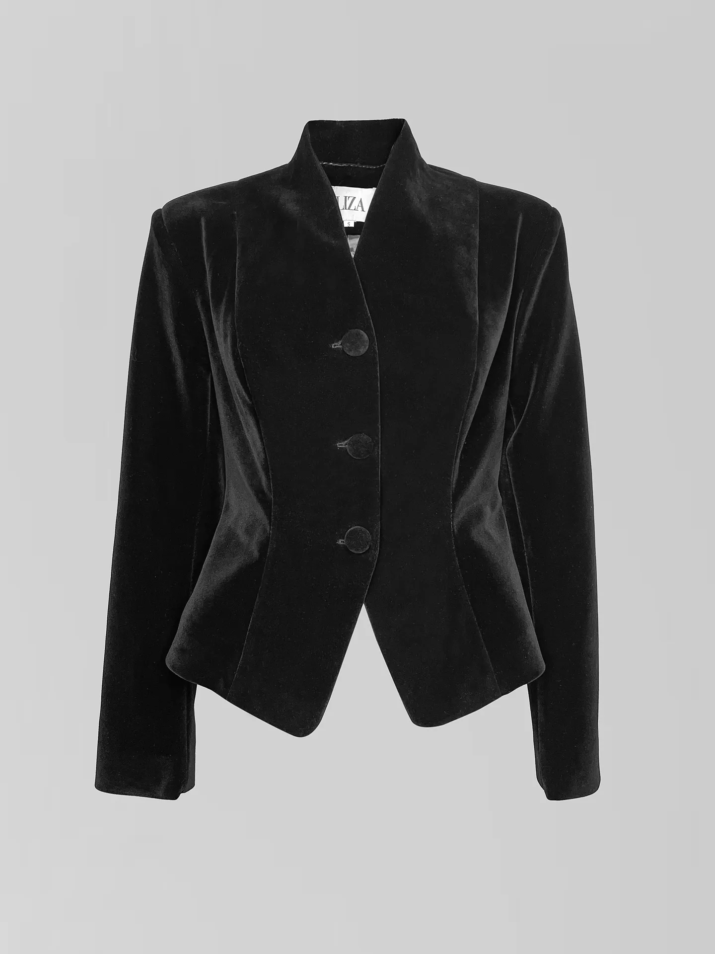 Жакет LIZA 4444 замшевый приталенный на пуговицах