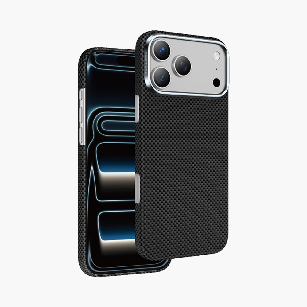 Чехол для iPhone 17 Pro KeepHone Kevlar Norra MagSafe Case Black