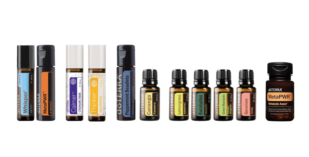 Набор эфирных масел doTERRA «BOGO Box Июль 2025», 11 шт. + РЕГИСТРАЦИЯ в компании