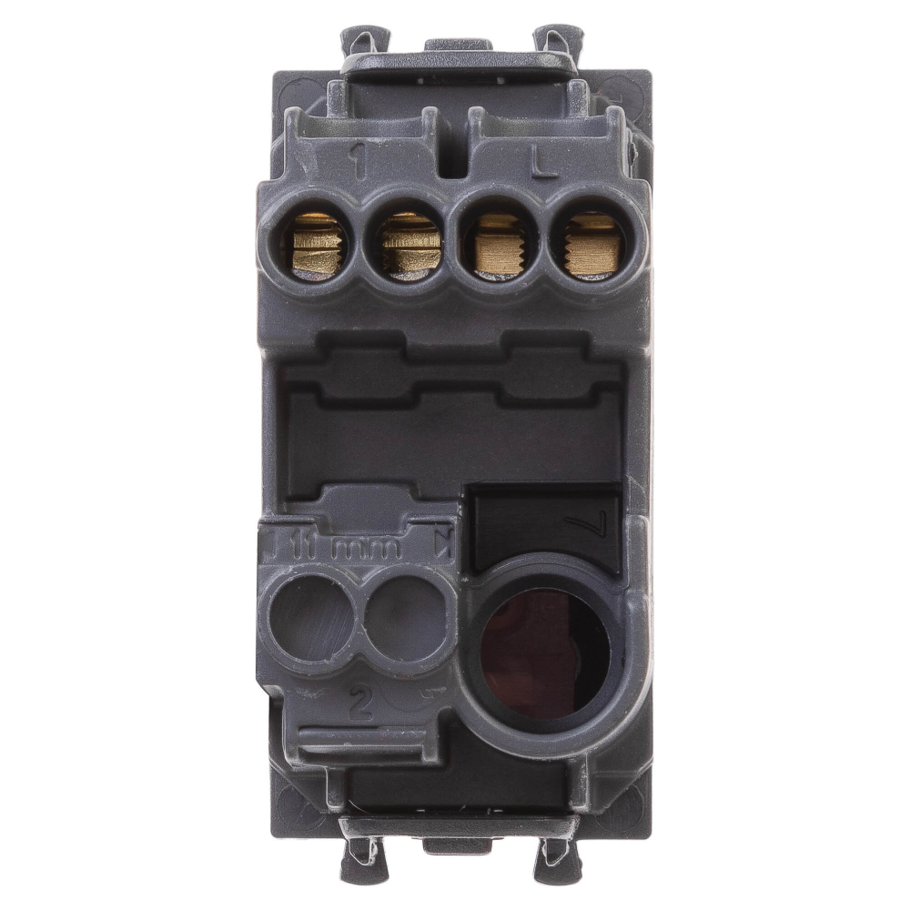 Кнопка модульная, "Avanti", "Черный матовый", 1 модуль