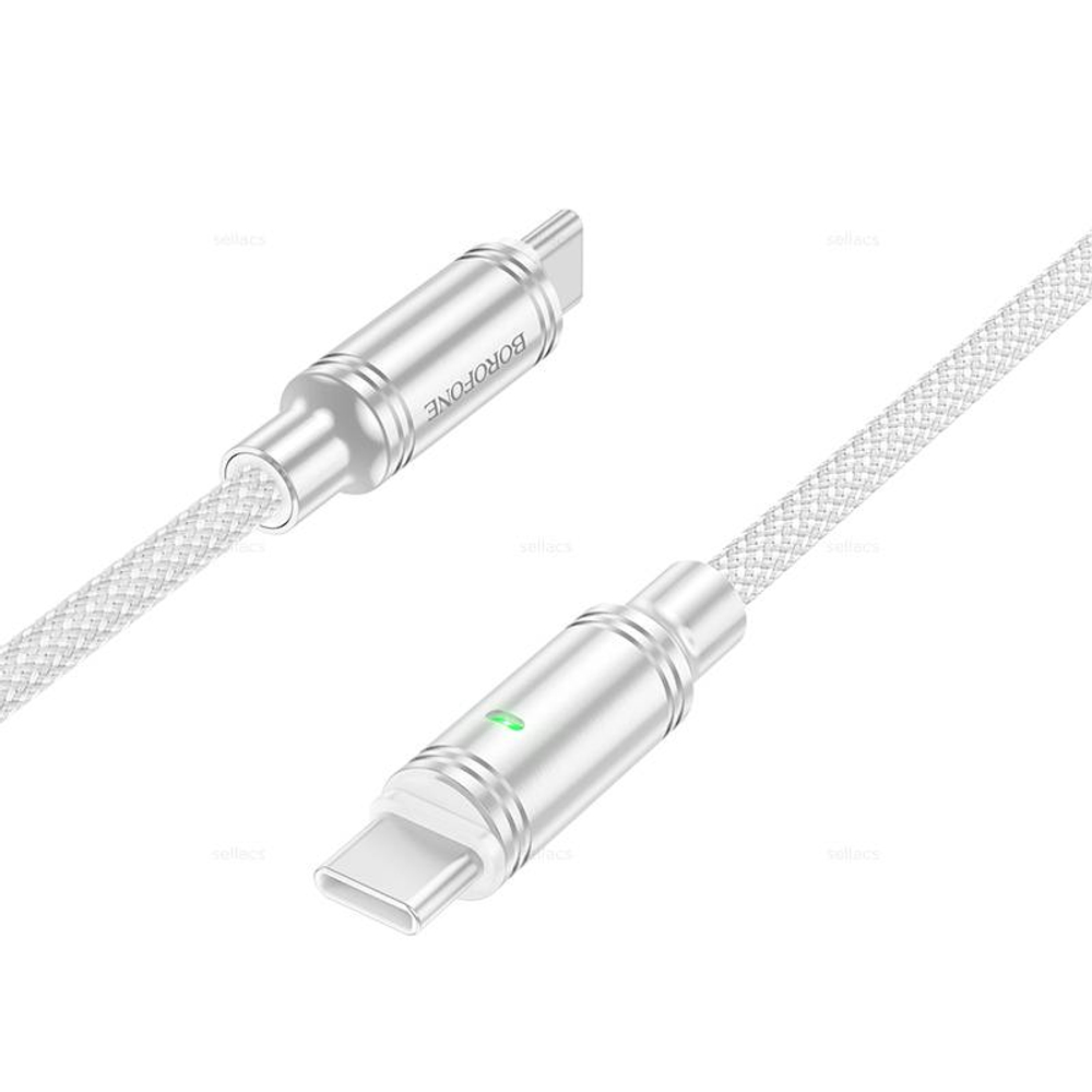 Кабель Type-C на Type-C 60W Borofone BU40 (grey)