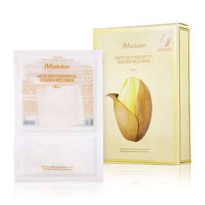 Маска для лица с лактобактериями JMsolution Lacto Saccharomyces Golden Rice Mask Rice