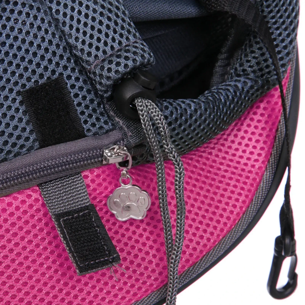 Сумка - переноска для животных через плечо «ЛЮБИМЫЙ БРО, цвет розовый, 45*13см (Лейбл)