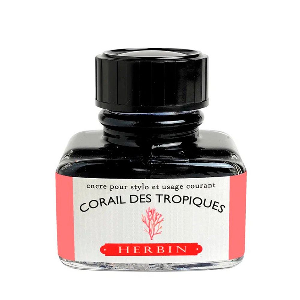 Чернила во флаконе Herbin 30 мл Corail des tropiques коралловые (13059T)