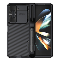 Чехол с держателем для S Pen на Samsung Galaxy Z Fold 5 от Nillkin, серия CamShield Fold Case-Pen Holder Version, с сдвижной шторкой для камеры