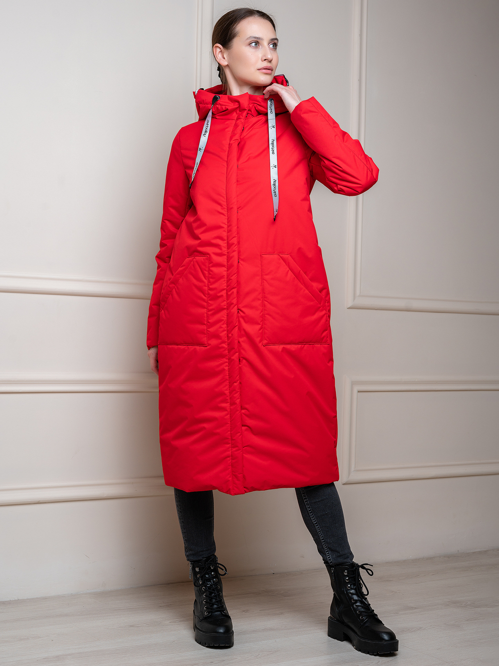 Пальто женское "Кэнди" красный
