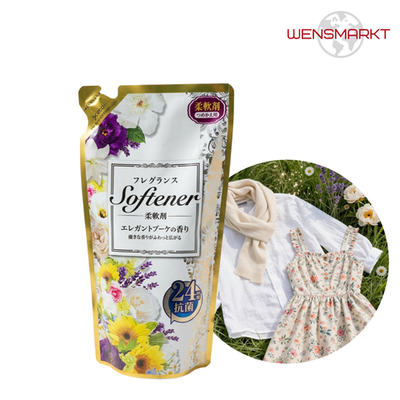 Кондиционер для белья Nihon Softener Fragrance elegant bouquet, цветочный аромат, 500 мл (Япония)