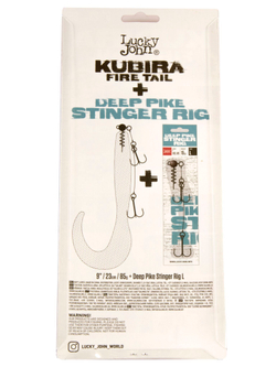 Виброхвост LJ 3D Series Kubira Fire Tail 9" (22,8 см), цвет PG45, 1 шт.