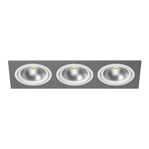 Комплект из светильника и рамки Lightstar Intero 111 (217839+217906+217906+217906) i839060606
