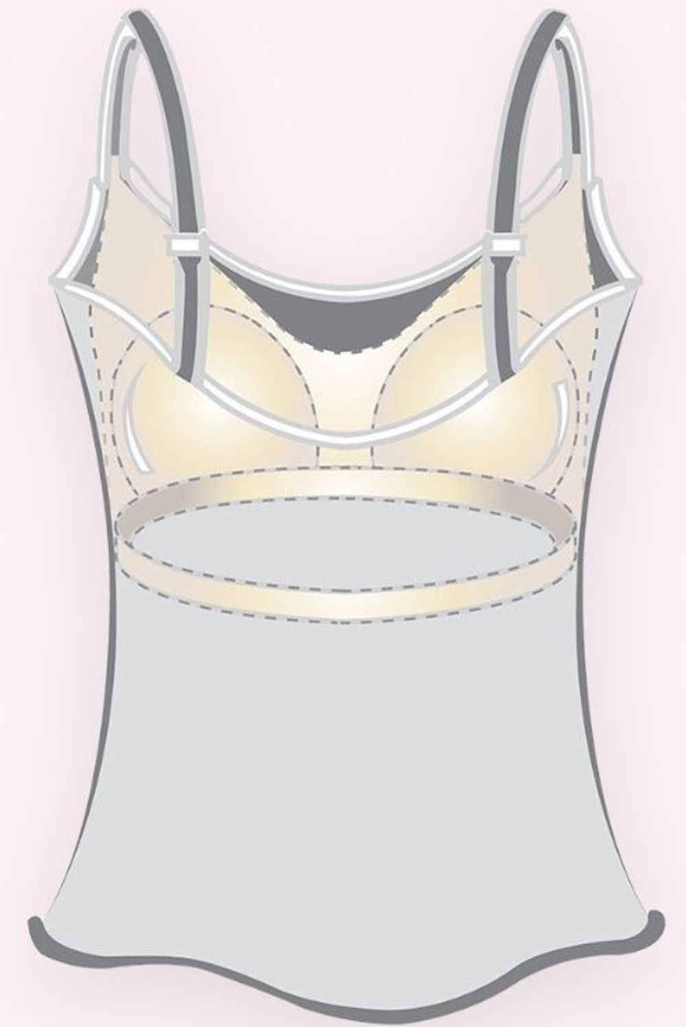 Топ ортопедический со встроенным бюстгальтером Valetta Amoena 52.EU/58.RU красный