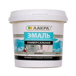 Эмаль акриловая ЛАКРА универсальная  белая матовая  2,5 кг