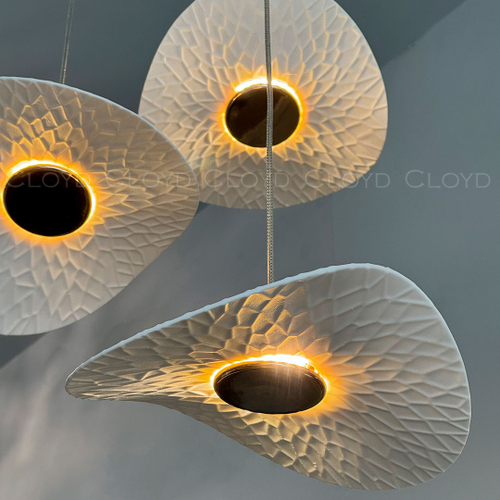Подвесной светильник Cloyd FLOPPY P1 / Ø20 см - керамика - золото (арт.12501)