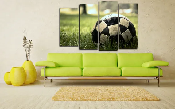 Модульная картина "Футбольный мячик"