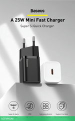 Сетевое зарядное устройство Baseus Super Si 25W Black (TZCCSUP-L01)