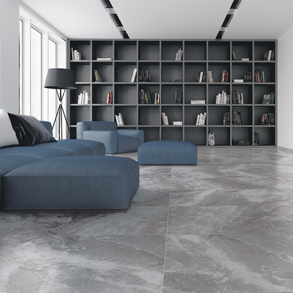 Глазурованный керамогранит Grasaro Marble G-2991.MR/S1 60x120 см 1.44 м² матовый цвет серый