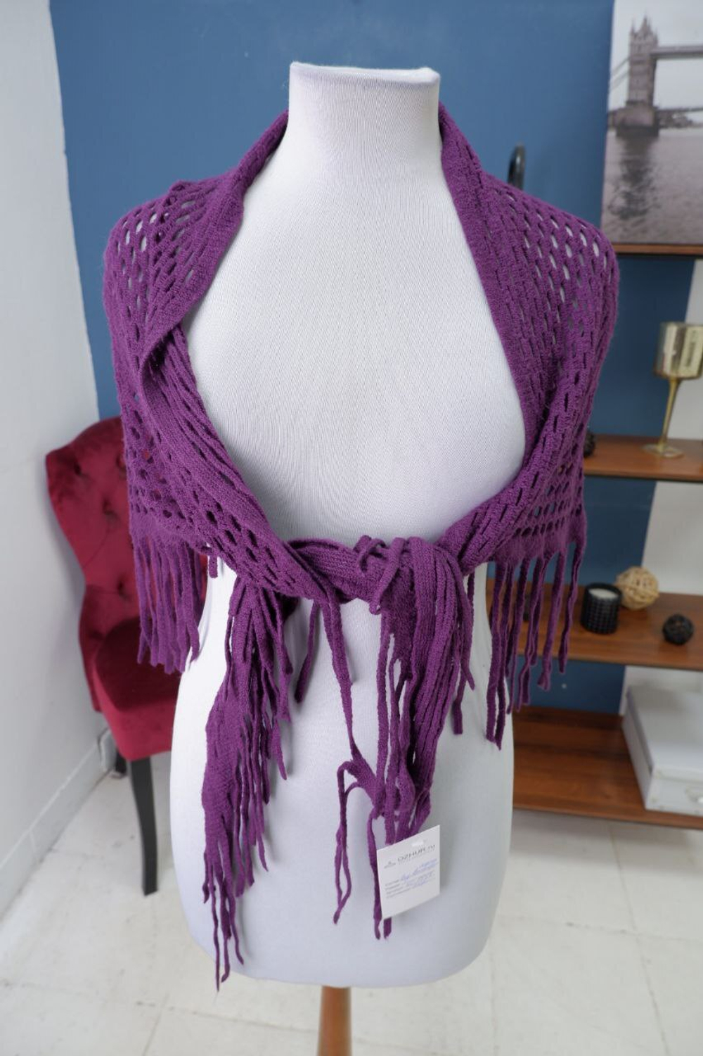 Платок вязаный