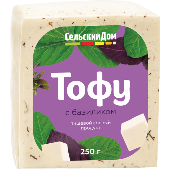 Тофу с базиликом Сельский Дом 250г