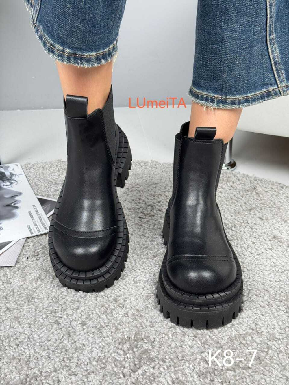 Ботинки нат. кожа по 6 пар (36-40)р./ 8-7