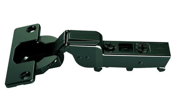 Omnia L Петля 105° полунакладная с демпфером, под саморез черная