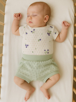 Боди "Голубики" и шортики, Крем/ментоловый