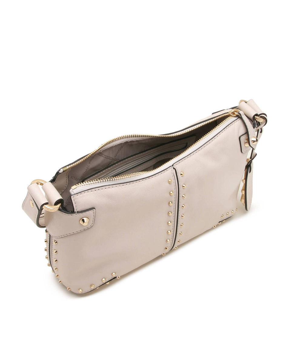 Кожаная сумка через плечо Michael Kors - кремовый(32S3GATU3L)