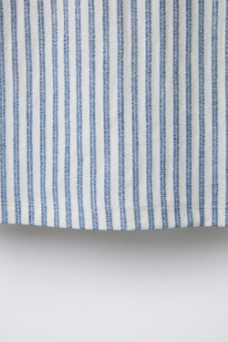 ZARA ФУТБОЛКА В ПОЛОСКУ В СТИЛЕ РУСТИК, ТЕМНО-СИНИЙ/БЕЛЫЙ