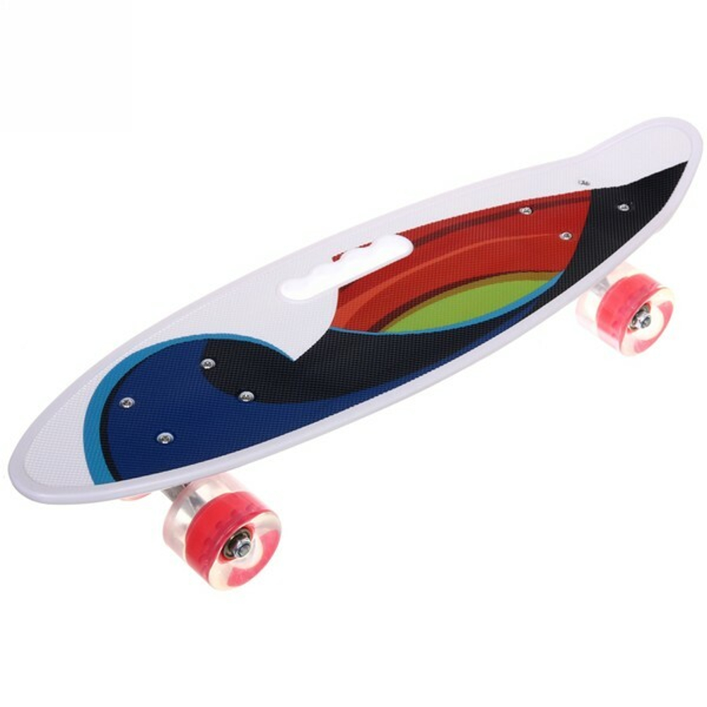 Скейтборд Graffiti, 61*17 см (колеса ПУ, метал. подвеска,ручка)