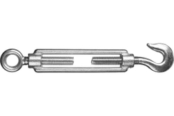 Талреп STAYER DIN 1480, крюк-кольцо, М20, 1 штука, оцинкованный 30515-20