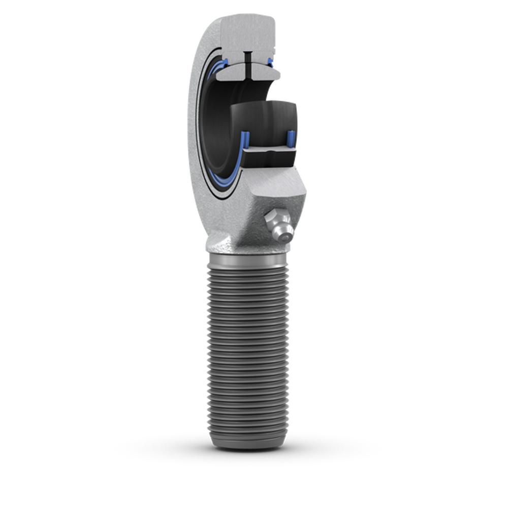 Наконечник штока, требует техобслуживания, с уплотнениями, наружной резьбой SA 45 ES-2RS