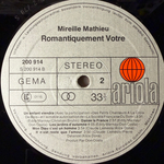 Mireille Mathieu ‎– Romantiquement Votre...Un Enfant Viendra (Германия 1979г.) Т