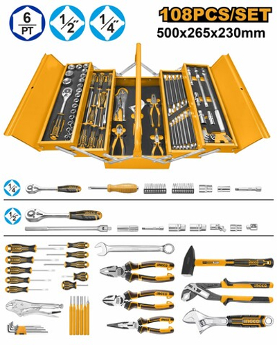 Набор ручного инструмента 108 шт. HTCS151081 INDUSTRIAL