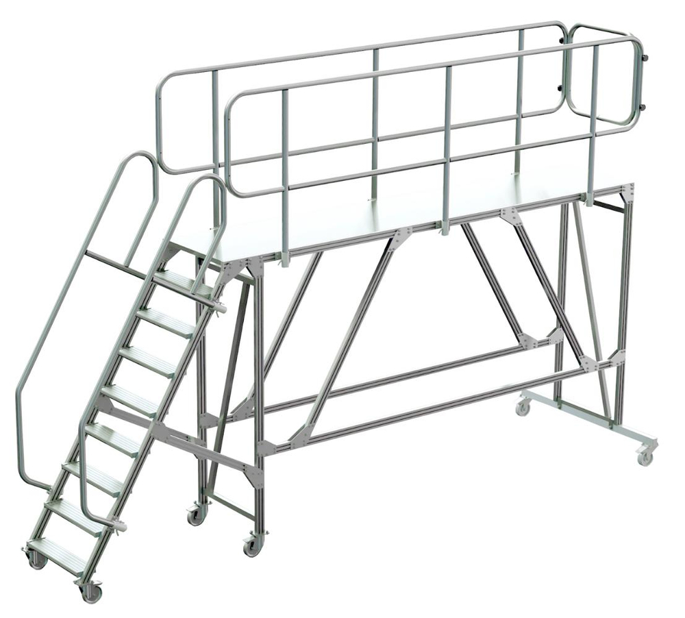 Площадка авиационная алюминиевая MEGAL ПАА - 2,1 х 1,2