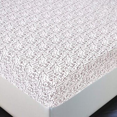 Трикотажная простыня на резинке 90*200*20 "Эспрессо светлый" 251 АРТПОСТЕЛЬ