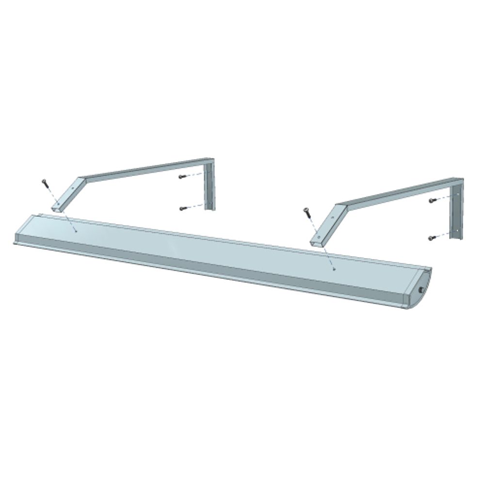 Кронштейн для школьных досок ЭРА SPO-SCHOOL-SET для светильников ДПО в комплекте 2шт нагрузка&lt;1кг